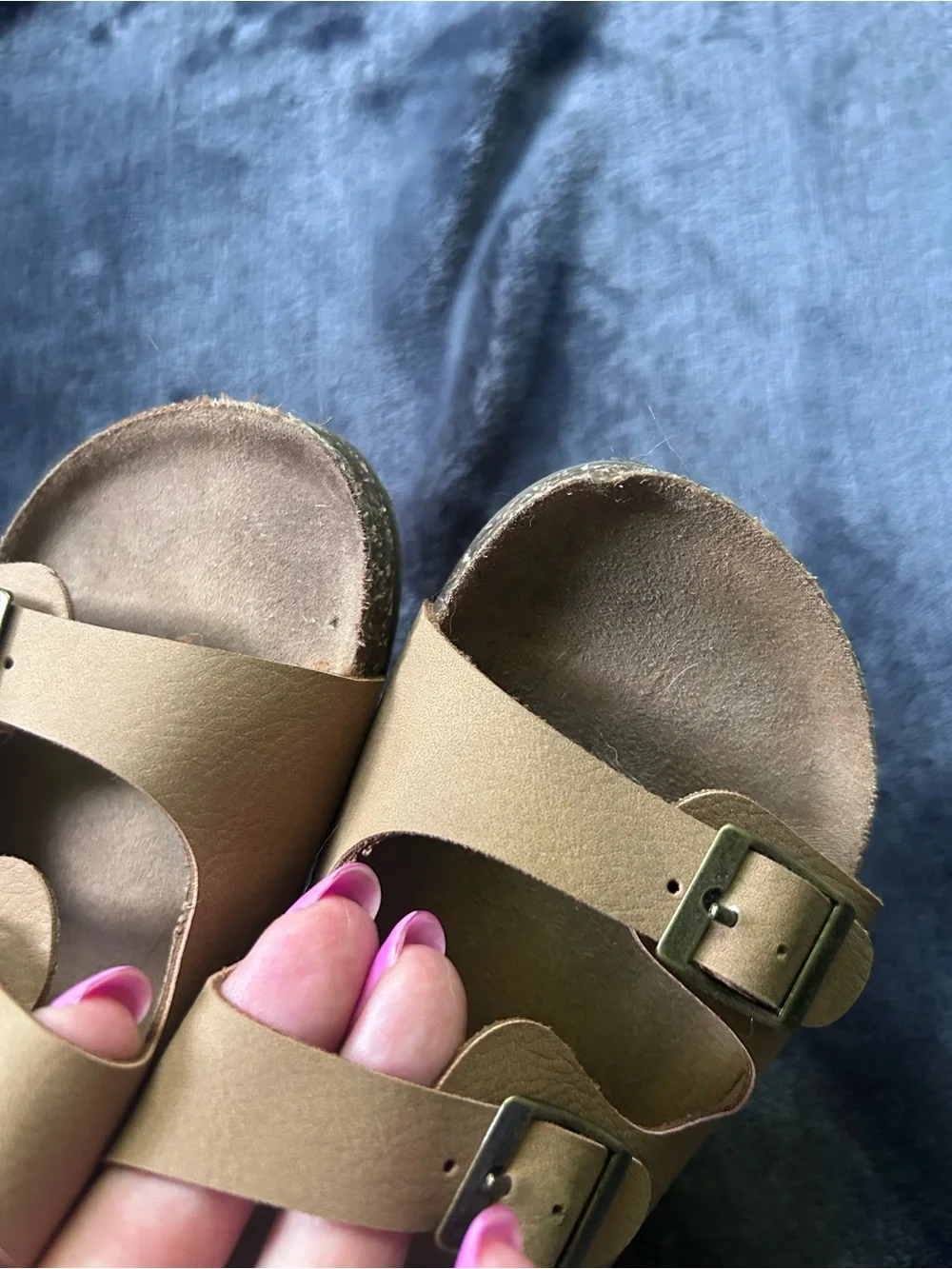 Toddler Adjustable Tan Buckle Sandals size 11